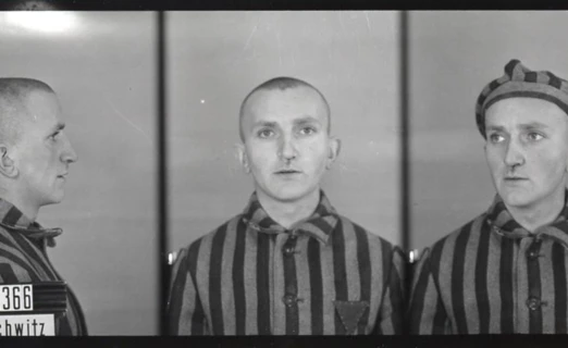 Fotografia obozowa Alojzego Klety (nr 3366). Fot. Muzeum Auschwitz