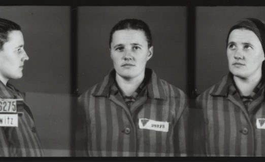 Fotografia obozowa Danuty Drzazgi (w obozie Kwiatkowskiej, nr 26275). Fot. Archiwum PMA-B
