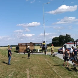 Upadek na pumptracku w Przeciszowie