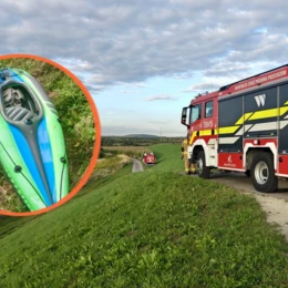 Kajakarz z porzuconego kajaka jest cały i zdrowy