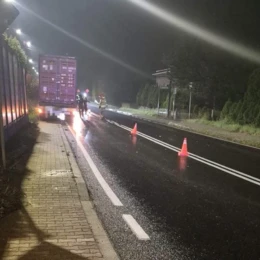 Dwie ciężarówki zderzyły się na ulicy Śląskiej