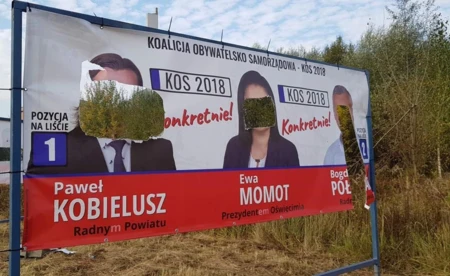 Zdewastowane banery wyborcze, czyli nieuczciwa kampania - FOTO