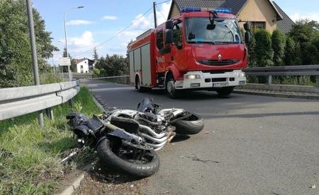 Motocyklista poważnie ranny w wypadku