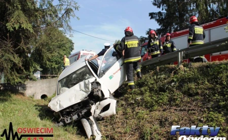 Zderzenie hyundaia i scanii. Znów na krajówce - FOTO