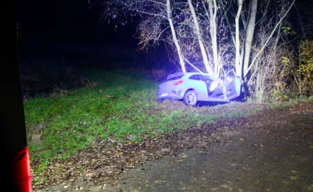 Kierowca seata uderzył w drzewo. Pięć osób trafiło do szpitala