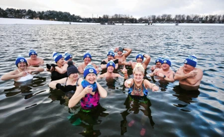 Sylwestrowe morsowanie na Krukach w Oświęcimiu - FOTO