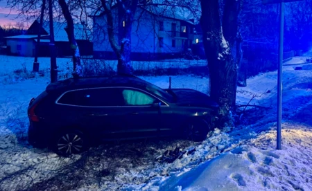 1,8 promila i volvo na drzewie