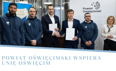 Powiat Oświęcimski ponownie wspiera Unię Oświęcim - FILM
