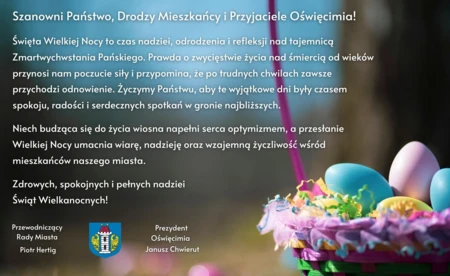 Życzenia wielkanocne dla mieszkańców Oświęcimia - FILM