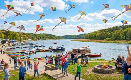 Latawce, rejsy i ognisko. Rodzinna majówka