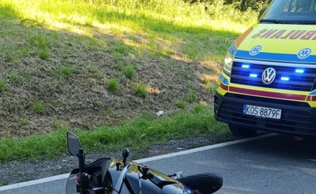 17-letni motocyklista trafił do szpitala