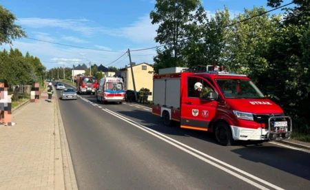 Kierowca i dzieci trafili do szpitala - FOTO