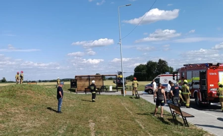 Upadek na pumptracku w Przeciszowie