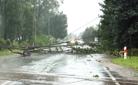 Burza sparaliżowała drogi. Służby działały godzinami - FOTO