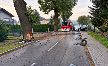 Tragiczny wypadek w Skidziniu. Zginął 20-latek