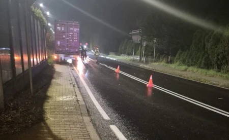 Dwie ciężarówki zderzyły się na ulicy Śląskiej