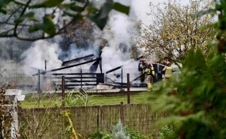 Jedna osoba poszkodowana w pożarze w Oświęcimiu - FOTO