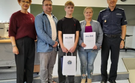 Piętnastolatek z Osieka nagrodzony za bohaterstwo - FOTO