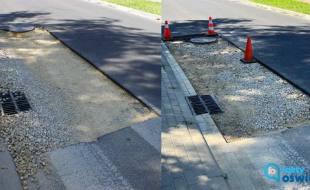 Zabezpieczyli miejsce robót po interwencji Faktów Oświęcim - FOTO
