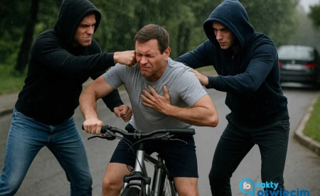 Dwaj młodzieńcy z bmw pobili rowerzystę