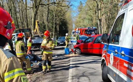 Zajechał drogę motocykliście