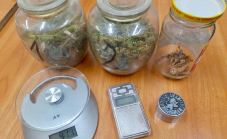 Marihuana i grzybki halucynogenne w mieszkaniu 45-latka z Oświęcimia