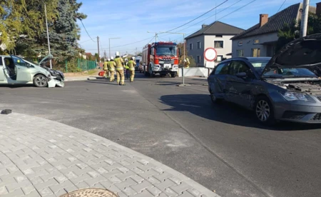 Zderzenie w Osieku. Jedna osoba trafiła do szpitala - FOTO