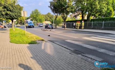 15-letni rowerzysta potrącony na przejściu. Jego stan jest ciężki - FOTO