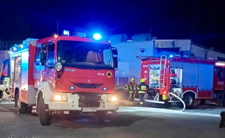Pożar w Kętach: strażacy opanowali sytuację w hali produkcyjnej - FOTO