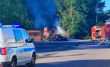 Pożar opon w Oświęcimiu - to mogło być podpalenie - FOTO