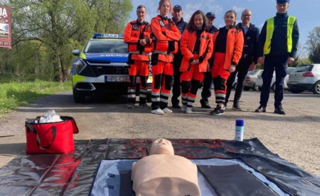 Szkolili kierowców przy drodze krajowej - FOTO