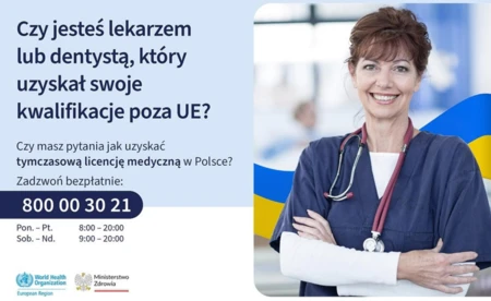 Infolinia dla lekarzy spoza Unii 