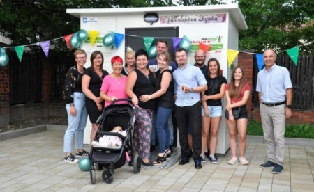 Pierwsza jadłodzielnia w powiecie już stoi - FOTO