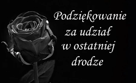 Podziękowanie za udział w ostatnim pożegnaniu śp. Józefa Górki