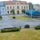 Rynek w Zatorze bez ruchu samochodów