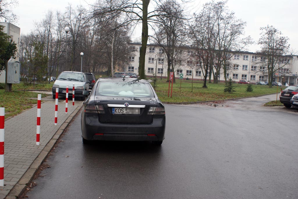 Oświęcim, karne łosie, parkowanie, bezpieczeństwo