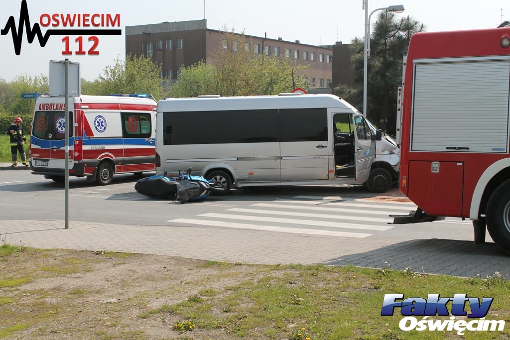 Oświęcim, wypadek, zderzenie, korek, Przeciszów