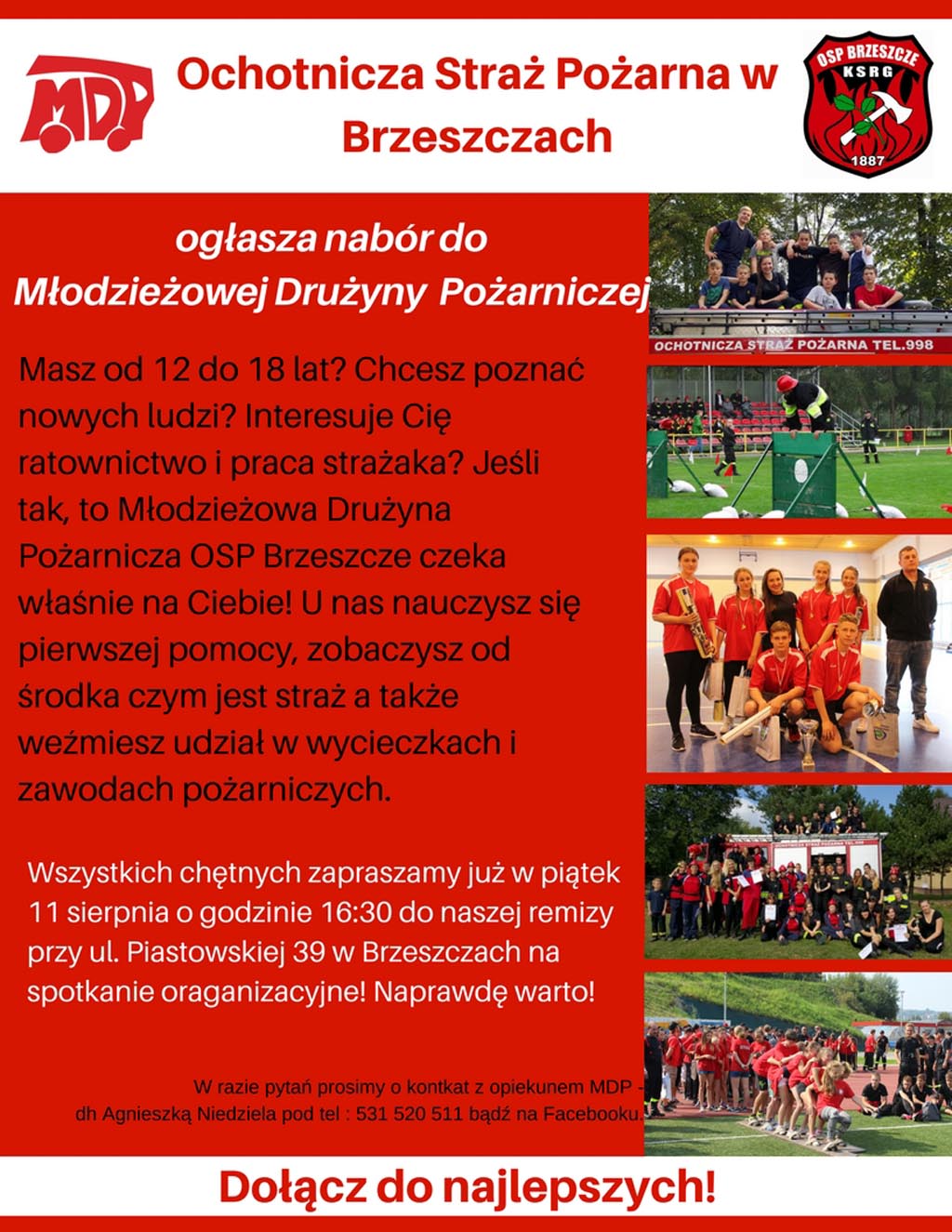 Brzeszcze, straż, młodzież, OSP, MDP, młodzieżowa drużyna pożarnicza