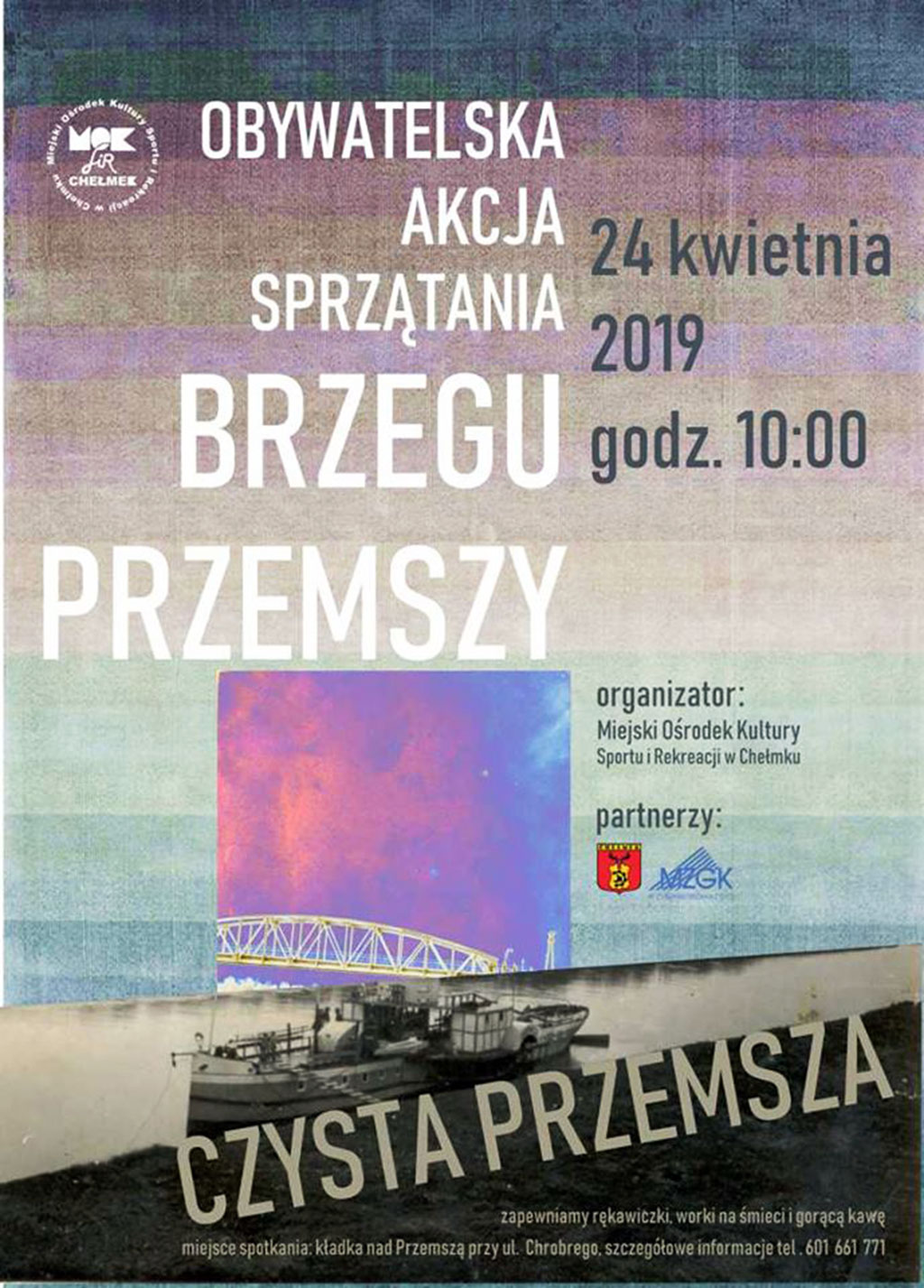 Sprzątnie brzegu Przemszy
