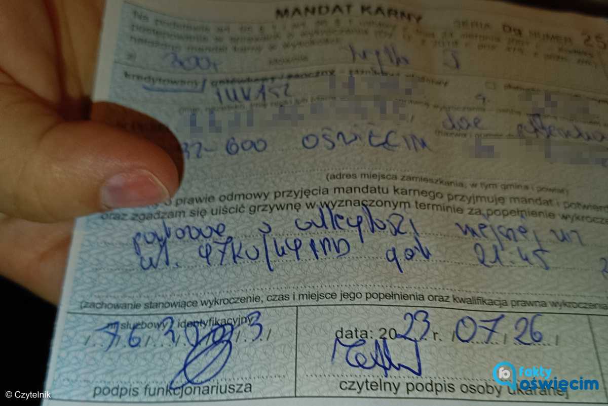 Mandat na osiedlu Pileckiego w Oświęcimiu