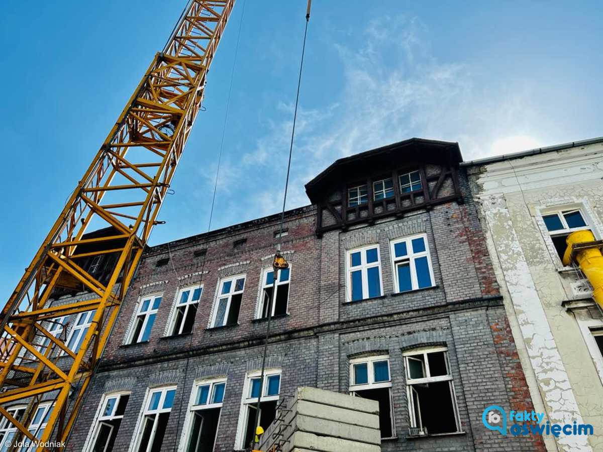Remont kamienicy w Oświęcimiu