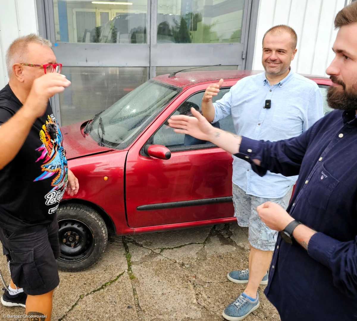 Jurek Owsiak, Przemek Szafrański i Sebastian Kościelnik