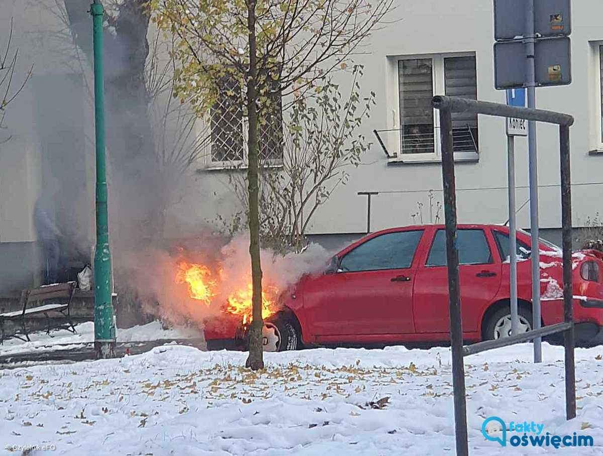 Pożar samochodu