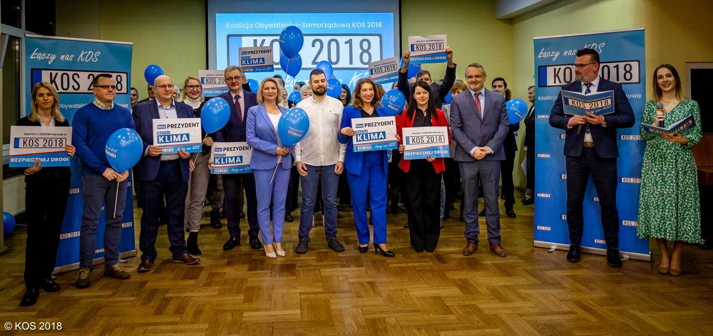 Kandydaci KOS 2018 podczas konwencji wyborczej w Oświęcimskim Centrum Kultury. Fot. KOS 2018