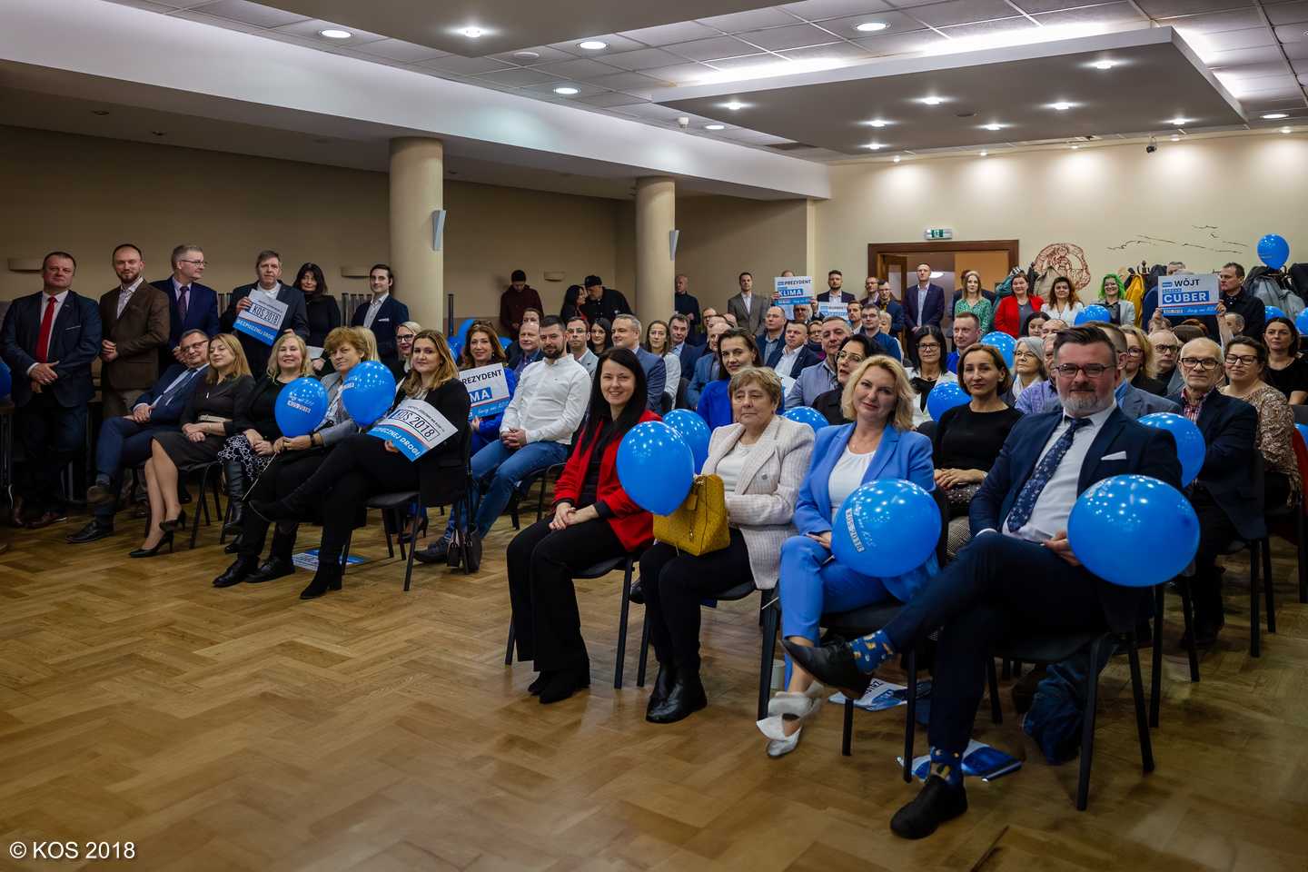 Kandydaci KOS 2018 podczas konwencji wyborczej w Oświęcimskim Centrum Kultury. Fot. KOS 2018