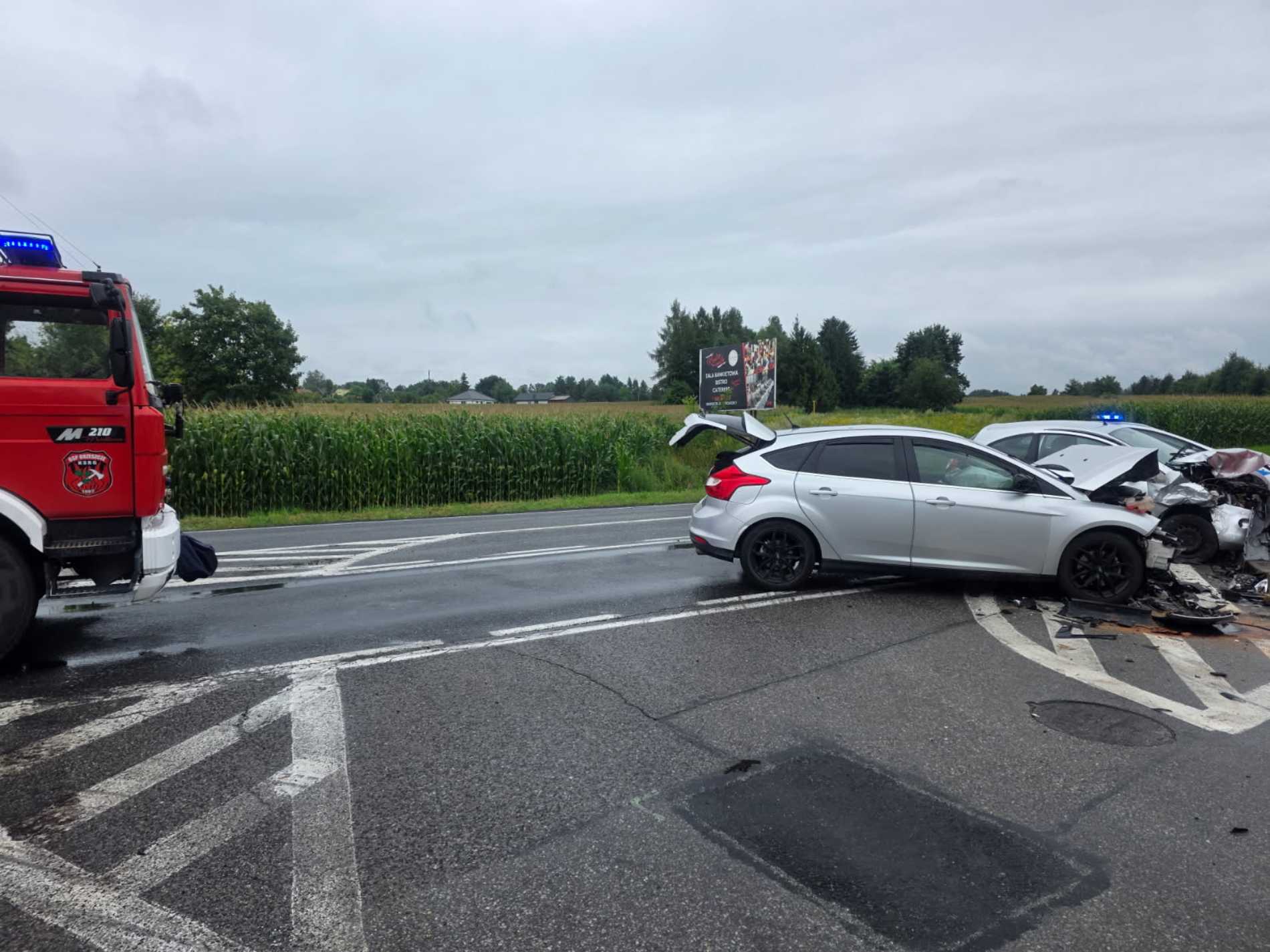 Zderzenie w Brzeszczach