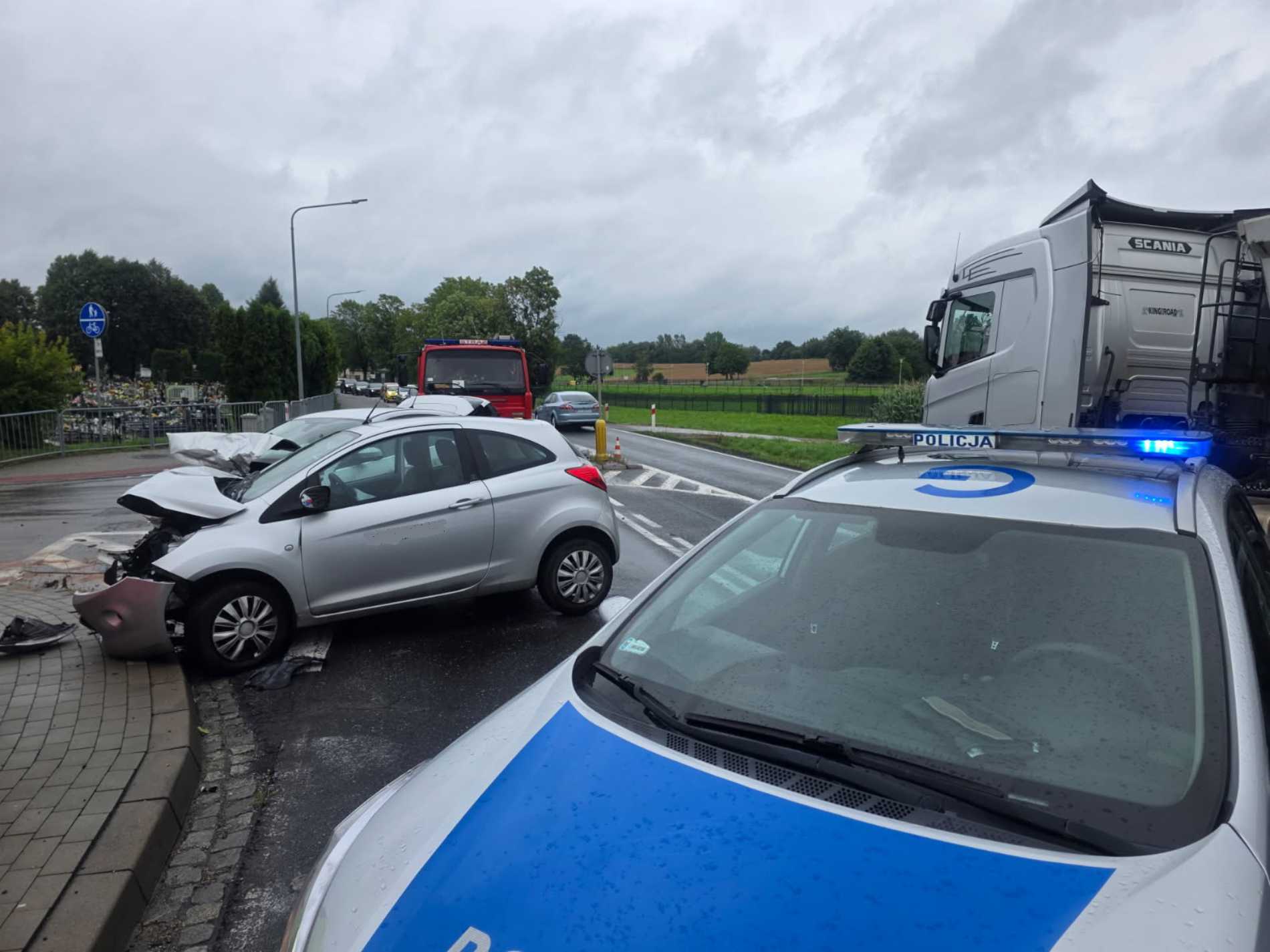 Zderzenie w Brzeszczach