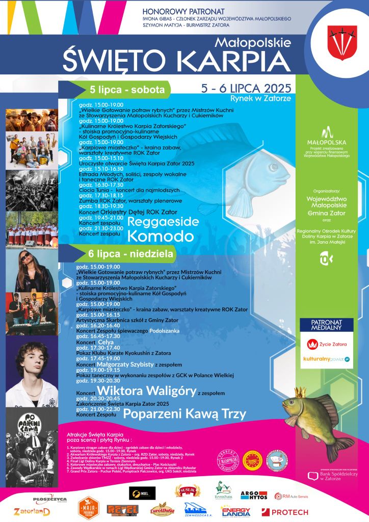 zespoły Reggaeside i Komodo na święto Karpia
