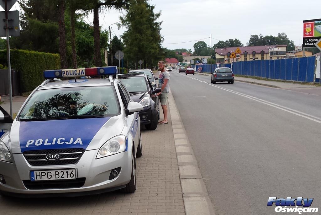 Grojec, Polanka Wielka, alkohol, pijany kierowca, policja