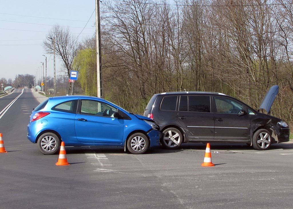 Zator, wypadek, zderzenie, policja